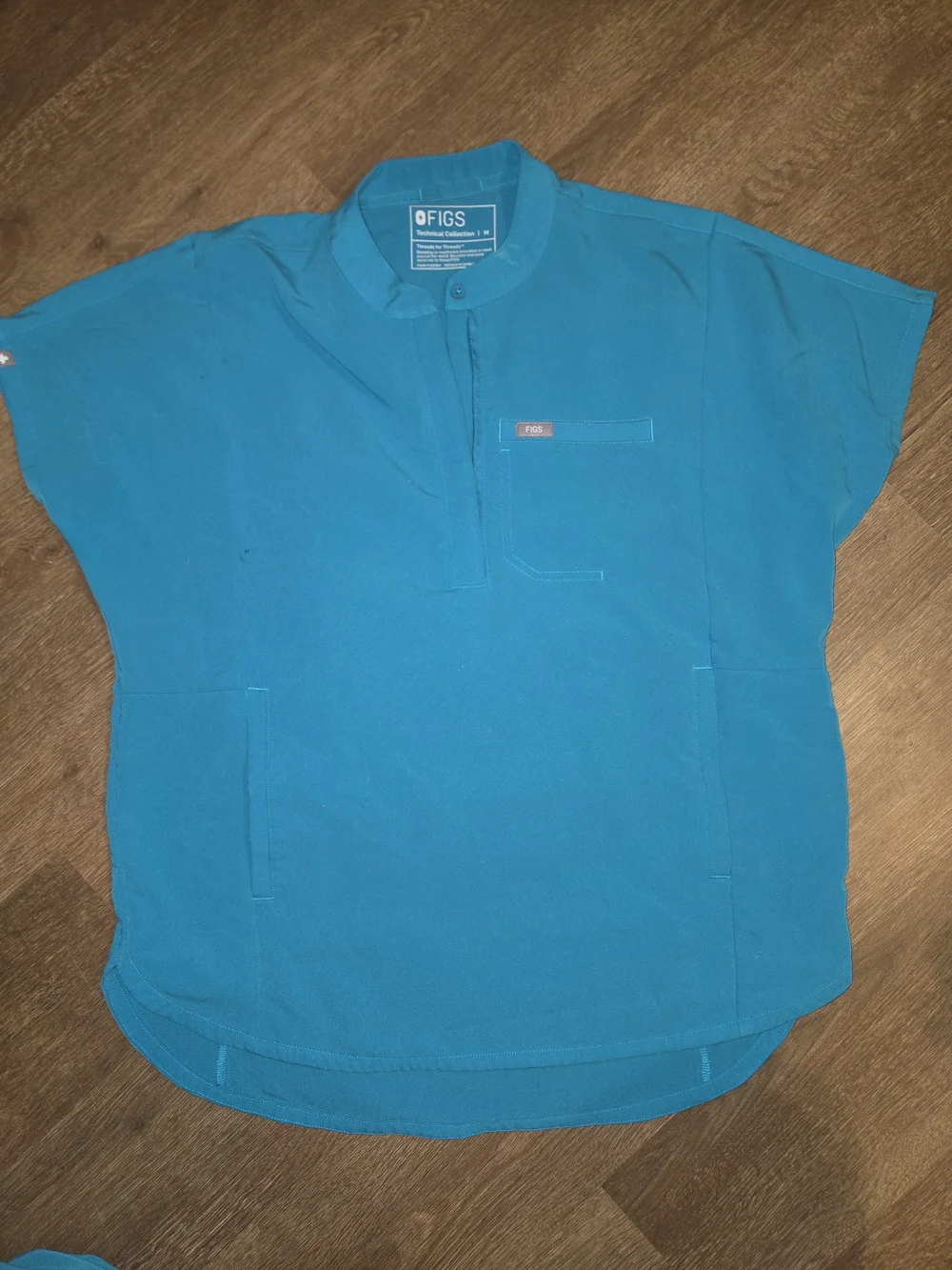 Womens FIGS Teal Scrub Set - Top & Jogger Pants Size M/S